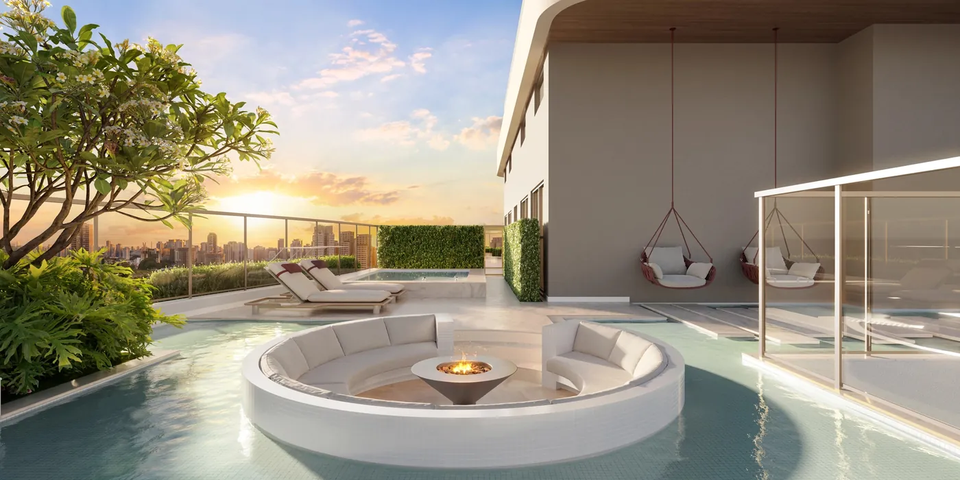 Le Six Paraíso — Lounge Lareira